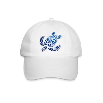Tortue d’eau Mer Animaux de mer Tortue - Casquette classique - blanc/blanc - Devant