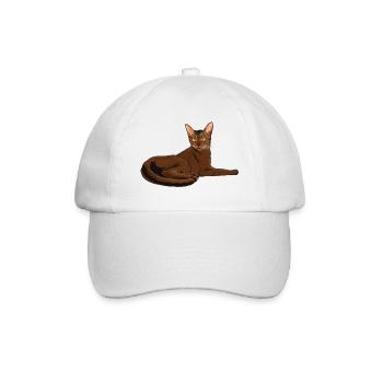 Chat abyssin - Casquette classique - blanc/blanc - Devant
