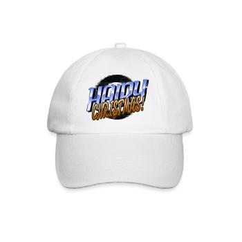 Dog Friendly Guenon Cat Long Sleeve Shirts - Baseball Cap - white/white - Front