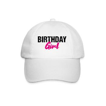 Anniversaire Fille Geburtstag - Casquette classique - blanc/blanc - Devant