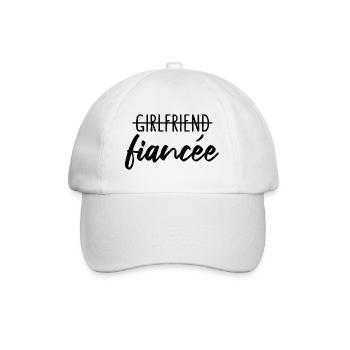 Fiancée fiancée fiançailles - Casquette classique - blanc/blanc - Devant