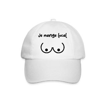 Body bébé humour - Casquette classique - blanc/blanc - Devant