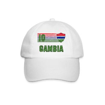 Gambia Football Team - Baseball Cap - white/white - Front