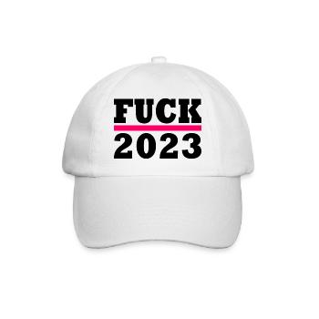 Fuck 2023 - Casquette classique - blanc/blanc - Devant