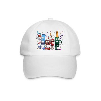 Personnages du Nouvel An - Casquette classique - blanc/blanc - Devant