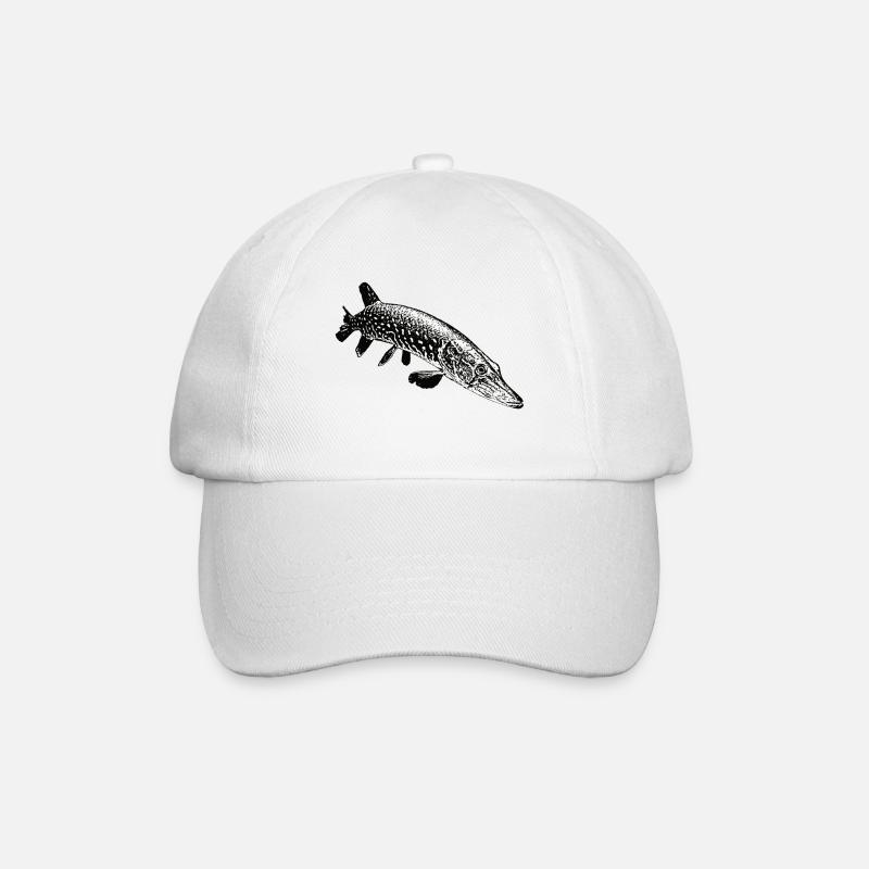 Hecht - Baseballkappe - Weiß/Weiß