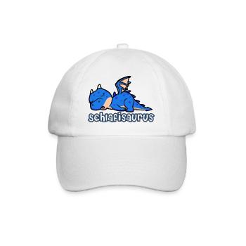 Schlafisaurus Schlafshirt Lieblingsshirt - Baseballkappe - Weiß/Weiß - Vorne