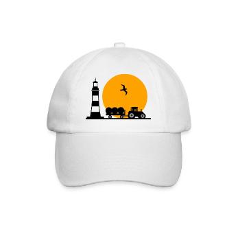 Tractor - Baseball Cap - white/white - Front