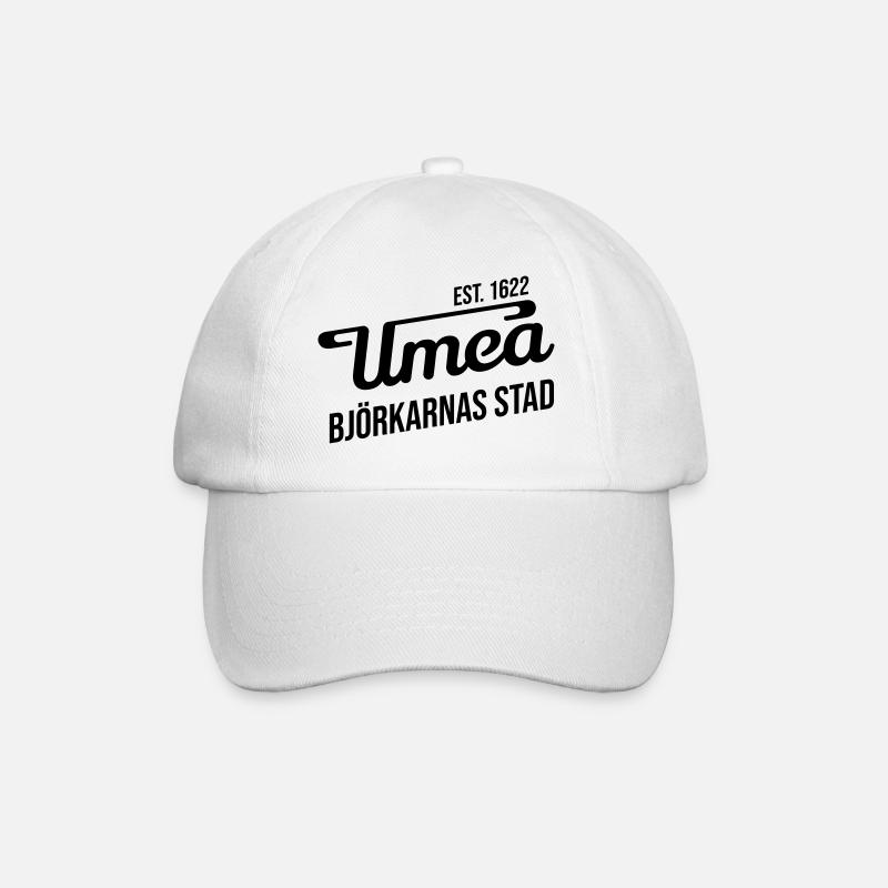 Umeå, ville de bouleaux - Casquette classique - blanc/blanc
