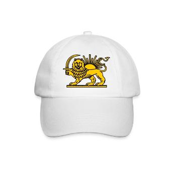 Iran löwe - Baseballkappe - Weiß/Weiß - Vorne