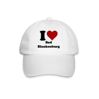 I Love Bad Blankenburg - Baseballkappe - Weiß/Weiß - Vorne