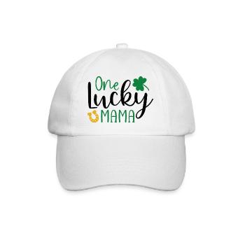 Design One lucky mama - Casquette classique - blanc/blanc - Devant