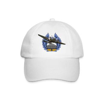 Beechcraft Model 18 - Baseball Cap - white/white - Front