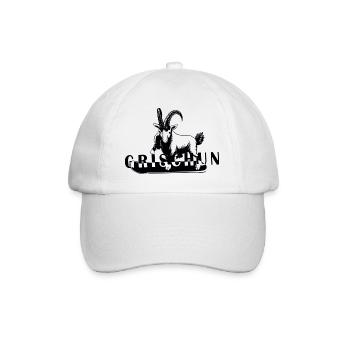 Grischun Steinbock Snowboard - Baseballkappe - Weiß/Weiß - Vorne