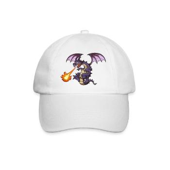 Angry Dragon - Baseball Cap - white/white - Front