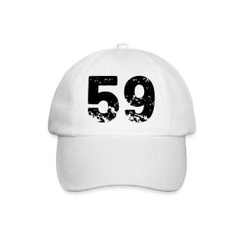 59 - Baseball Cap - white/white - Front