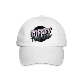 milk present awesome drinking funny sayings tired - Baseballkappe - Weiß/Weiß - Vorne