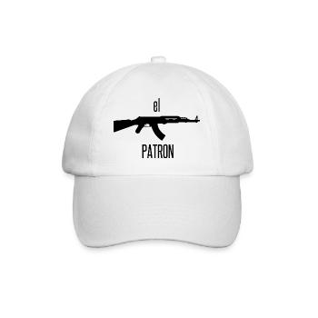 El Patron – Der Anführer Look - Baseballkappe - Weiß/Weiß - Vorne