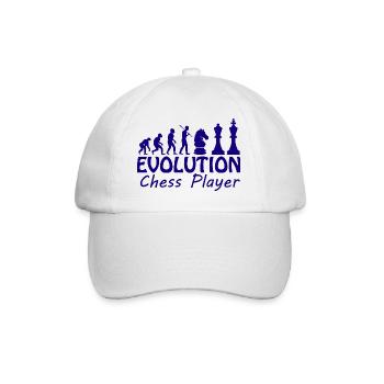 Boardgame Chess Backgammon Game Night - Baseball Cap - white/white - Front