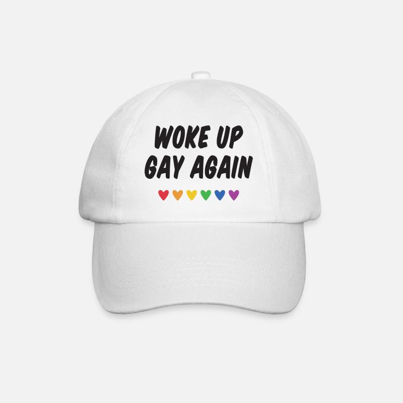 Wieder aufgewacht - Pride Month - Baseballkappe - Weiß/Weiß