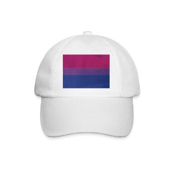 Drapeau de la fierté Bi - Casquette classique - blanc/blanc - Devant