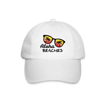 Sonnenbrille Aloha beaches - Baseballkappe - Weiß/Weiß - Vorne
