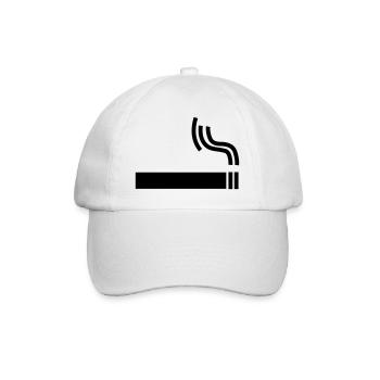 Cigarette Pause cigarette - Casquette classique - blanc/blanc - Devant
