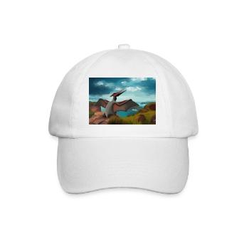 hugadino, ptérodactyle, mignon dinosaure, dino - Casquette classique - blanc/blanc - Devant