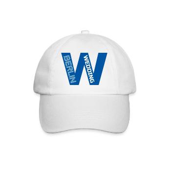 W Berlin Wedding blau - Baseballkappe - Weiß/Weiß - Vorne