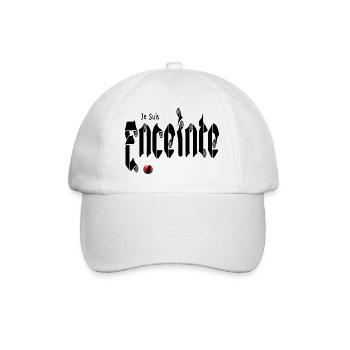 Je suis Enceinte Bébé Grossesse - Casquette classique - blanc/blanc - Devant