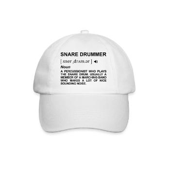 Dictionnaire du batteur - Casquette classique - blanc/blanc - Devant
