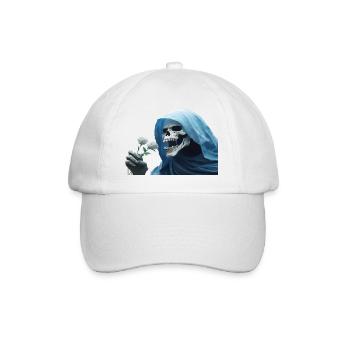 Rose blanche pour la cape de tête de tête de faucheuse - Casquette classique - blanc/blanc - Devant