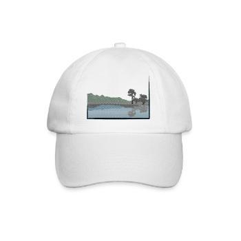 Paysage modifié avec lac - Casquette classique - blanc/blanc - Devant