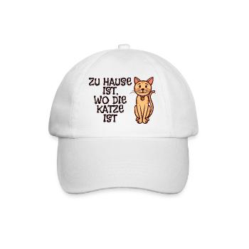 Haustiere Katze Statement Heimtier Kuscheltier - Baseballkappe - Weiß/Weiß - Vorne
