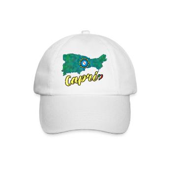 Capri-Liebhaber - Baseballkappe - Weiß/Weiß - Vorne