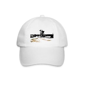 BMX - Baseball Cap - white/white - Front