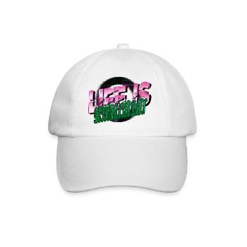 happy golfgirls birthday present idea funny quote - Baseball Cap - white/white - Front