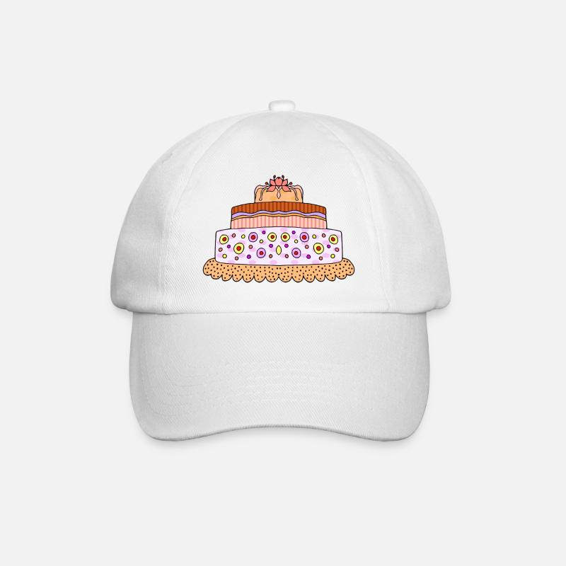 Gâteau - Casquette classique - blanc/blanc