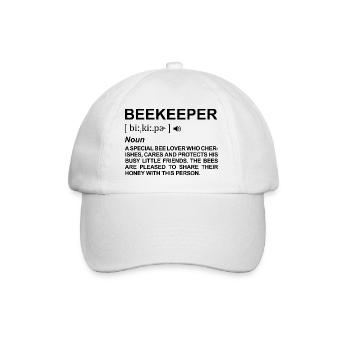 Beekeeper term - Baseball Cap - white/white - Front