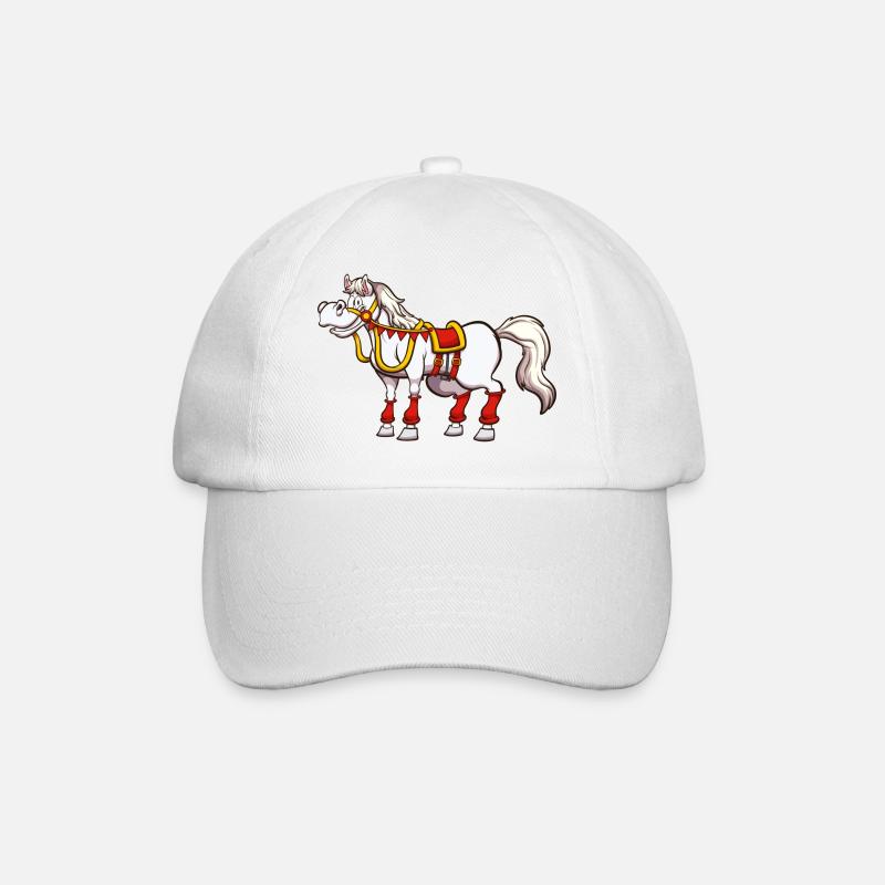 Cheval de Saint-Nicolas - Casquette classique - blanc/blanc