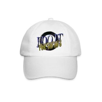 Humour Cool dinosaure Fan cadeau Dino vélo lune - Casquette classique - blanc/blanc - Devant
