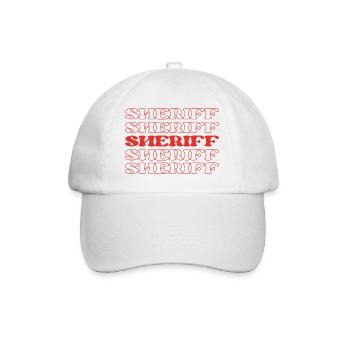 Shérif Agent des forces de l’ordre Officier de police - Casquette classique - blanc/blanc - Devant