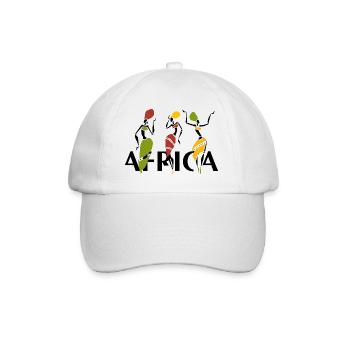africa, safari, tanz - Baseballkappe - Weiß/Weiß - Vorne