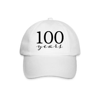 100 ans - Casquette classique - blanc/blanc - Devant