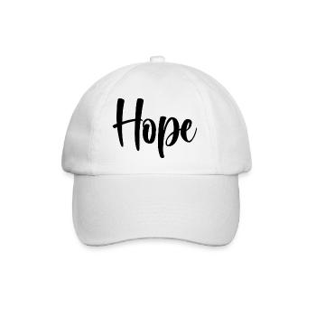 Name - Hope - Baseball Cap - white/white - Front