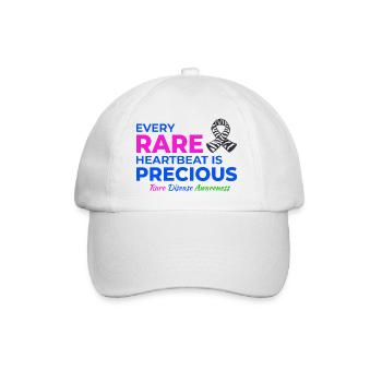 Precious Heartbeats Rare Disease Awareness - Baseball Cap - white/white - Front