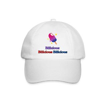 Bilicious - Baseballkappe - Weiß/Weiß - Vorne