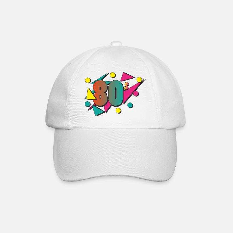 The 80's - Baseball Cap - white/white