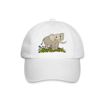 Éléphant - Casquette classique - blanc/blanc - Devant
