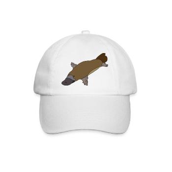 Schnabeltier - Baseballkappe - Weiß/Weiß - Vorne